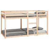 vidaXL Bunk Bed Frame without Mattress Solid Pine Wood 90x200 cm