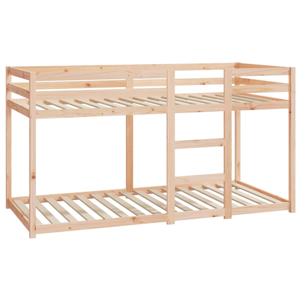 vidaXL Bunk Bed Frame without Mattress Solid Pine Wood 90x200 cm