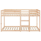 vidaXL Bunk Bed Frame without Mattress Solid Pine Wood 90x200 cm