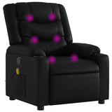 vidaXL Massage Chair Black Artificial Leather