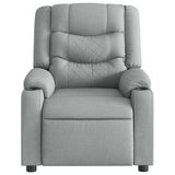 vidaXL Massage Chair Light Grey Fabric