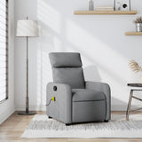 vidaXL Massagestoel Lichtgrijze Stof