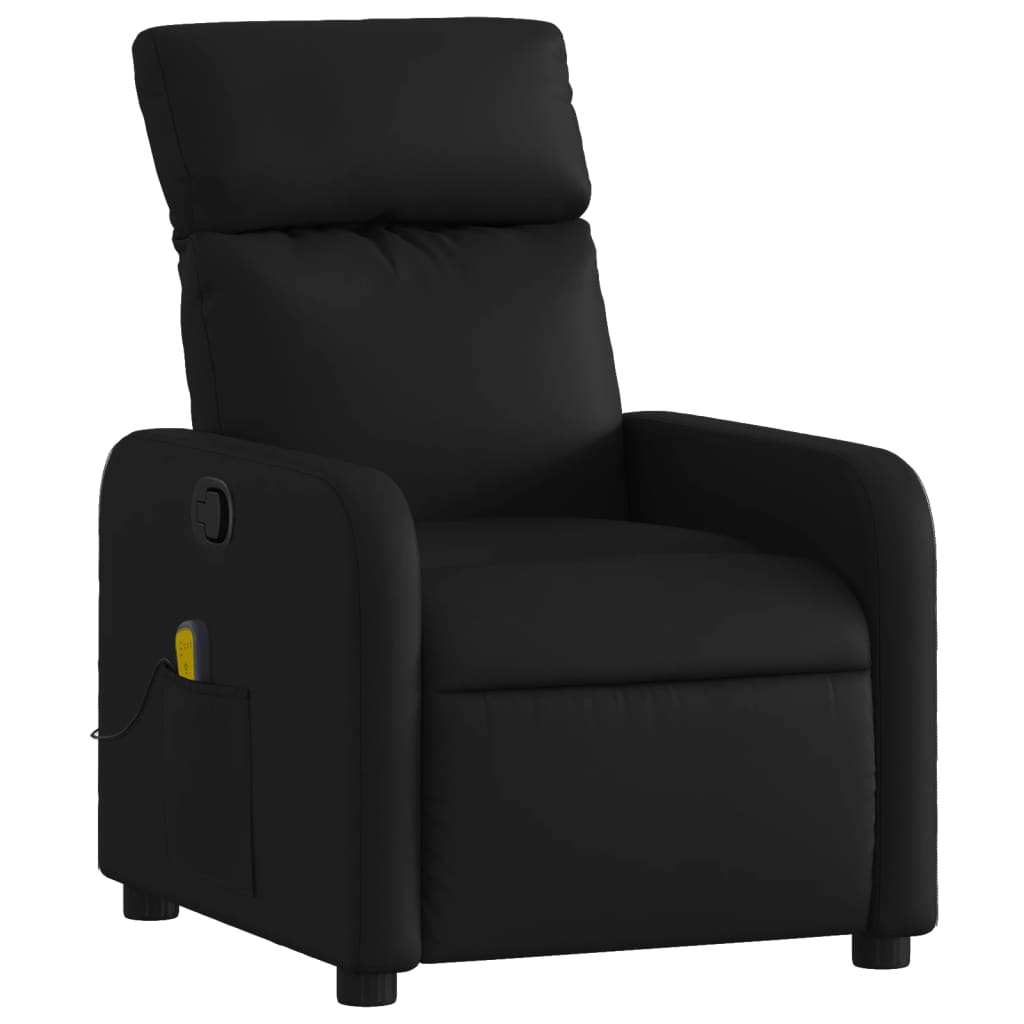 vidaXL Massagestoel Kunstleer Zwart