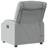 vidaXL Massagestoel Lichtgrijze Stof