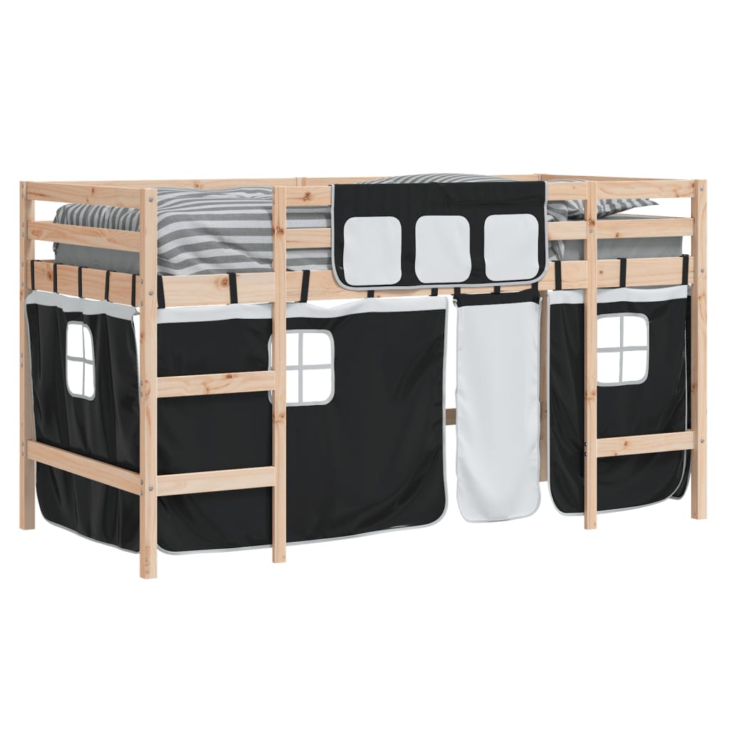 vidaXL Planche à roulettes pour enfants avec gordijnen 80x200 cm massif vert