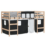 vidaXL Planche à roulettes pour enfants avec gordijnen 80x200 cm massif vert