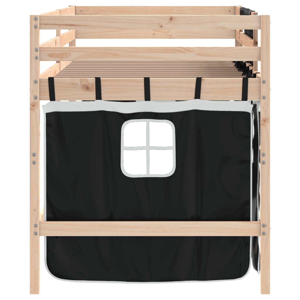 vidaXL Planche à roulettes pour enfants avec gordijnen 80x200 cm massif vert