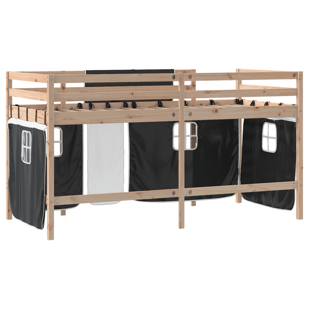 vidaXL Planche à roulettes pour enfants avec gordijnen 80x200 cm massif vert