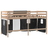 vidaXL Planche à roulettes pour enfants avec gordijnen 80x200 cm massif vert