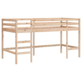 vidaXL Kids' Loft Bed with Tunnel 80x200 cm Pine Wood White and Black