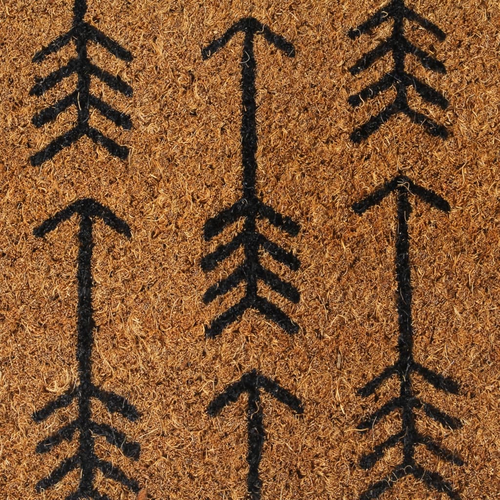 vidaXL Deurmat 40x60 cm getufte kokosvezel naturel