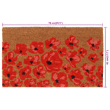 vidaXL Deurmat 40x60 cm getufte kokosvezel naturel