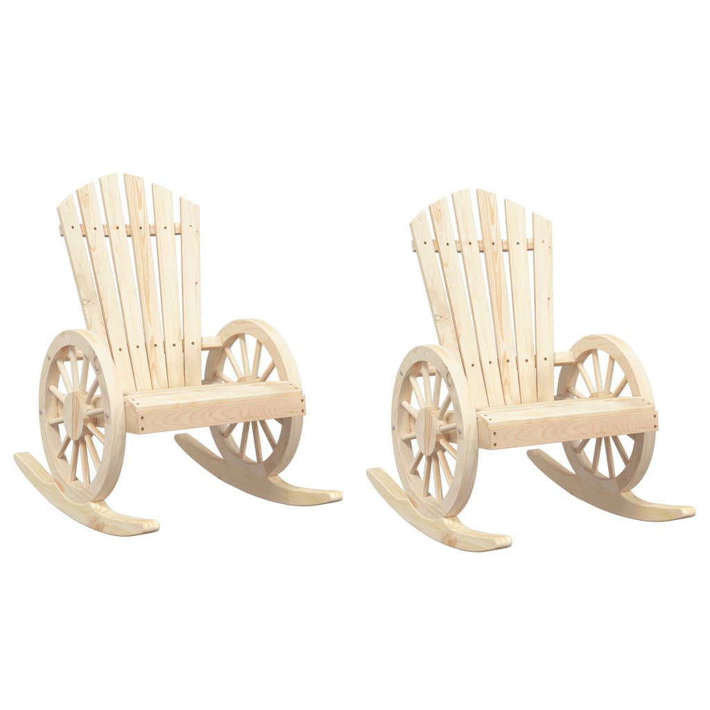 vidaXL Schommelstoelen 2 st Adirondack massief vurenhout