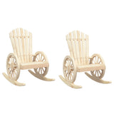 vidaXL Schommelstoelen 2 st Adirondack massief vurenhout