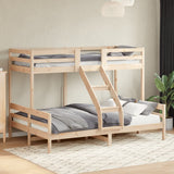 vidaXL Stapelbed massief grenenhout 80x200/140x200 cm