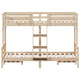 vidaXL Stapelbed massief grenenhout 90x200/120x200 cm