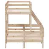 vidaXL Stapelbed massief grenenhout 90x200/120x200 cm