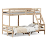 vidaXL Solid Pine Wood Bunk Bed 80x200/120x200 cm
