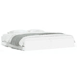 vidaXL Bedframe met lades bewerkt hout wit 200x200 cm