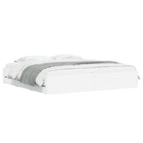 vidaXL Bedframe met lades bewerkt hout wit 200x200 cm