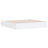 vidaXL Bedframe met lades bewerkt hout wit 200x200 cm