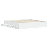 vidaXL Bedframe met lades bewerkt hout wit 200x200 cm