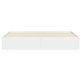 vidaXL Bedframe met lades bewerkt hout wit 200x200 cm