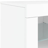 vidaXL Dressoir met LED-verlichting 123x37x67 cm wit