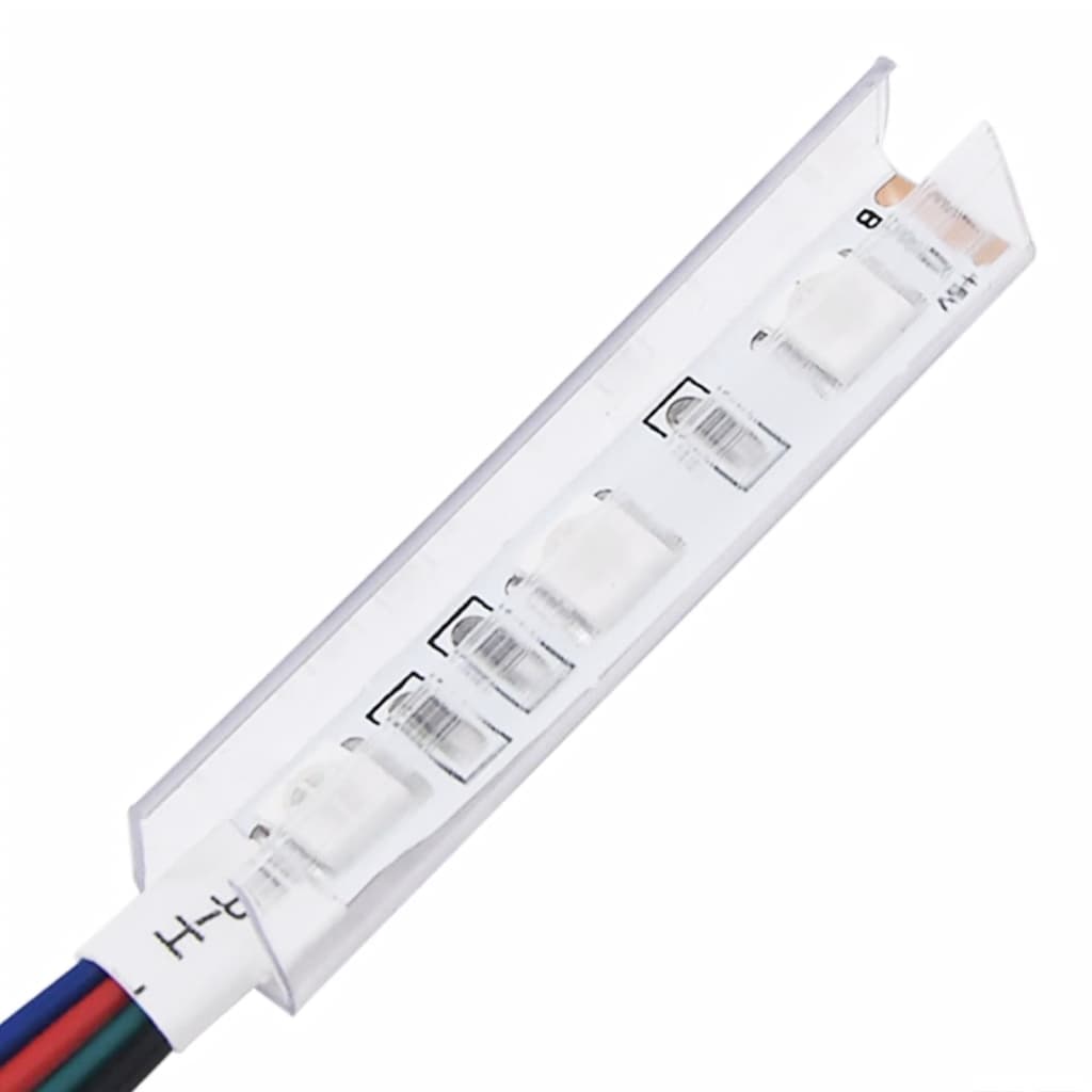 vidaXL Dressoir met LED-verlichting 123x37x67 cm wit
