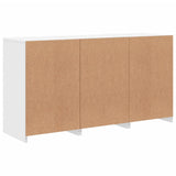 vidaXL Dressoir met LED-verlichting 123x37x67 cm wit