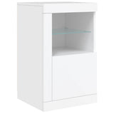 vidaXL Dressoir met LED-verlichting 123x37x67 cm wit