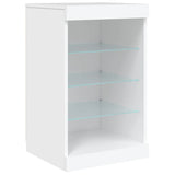 vidaXL Dressoir met LED-verlichting 123x37x67 cm wit