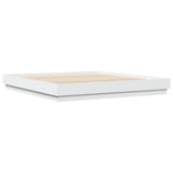 vidaXL Bedframe met LED-verlichting wit 200x200 cm