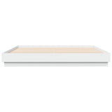 vidaXL Bedframe met LED-verlichting wit 200x200 cm