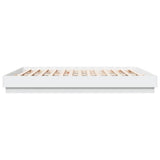 vidaXL Bedframe met LED-verlichting wit 200x200 cm