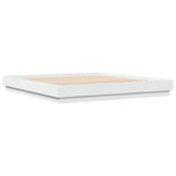 vidaXL Bedframe met LED-verlichting wit 200x200 cm