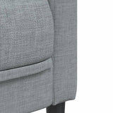vidaXL 3-piece Lounge Set fabric light grey