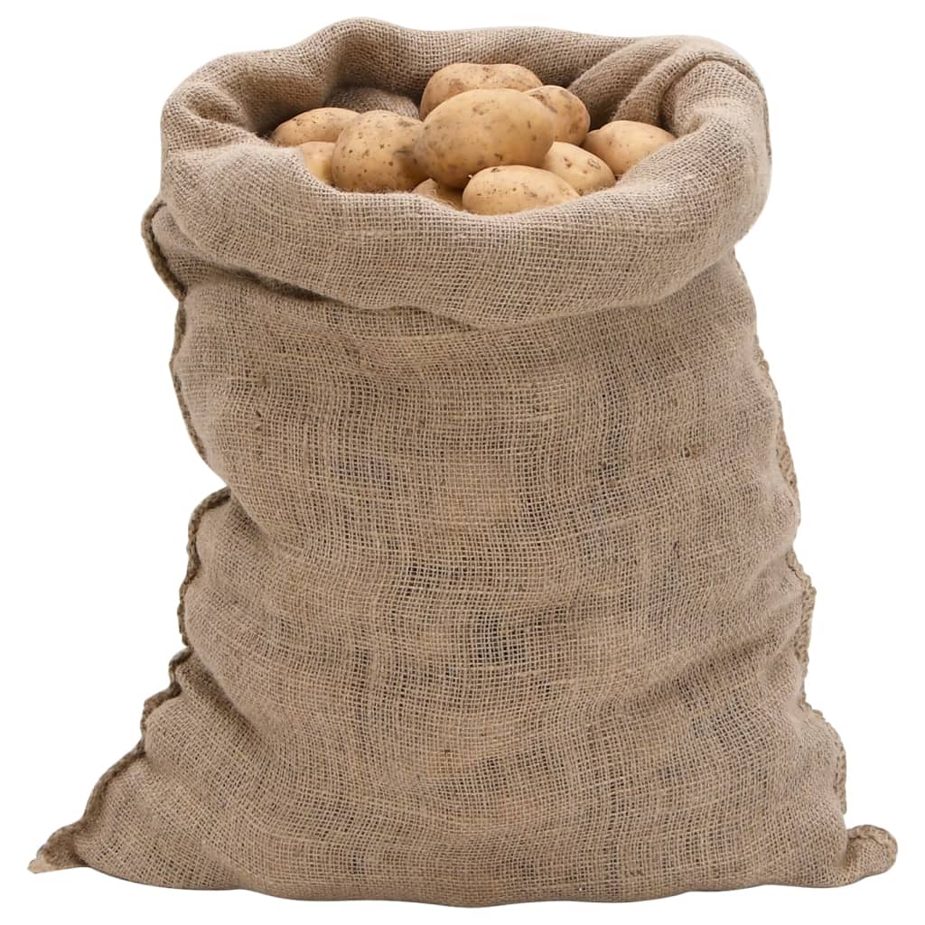 vidaXL Jute Sacks 5 pieces 60x105 cm 100% jute 220 g/m²