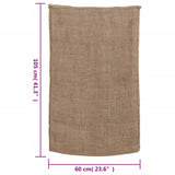 vidaXL Jute Sacks 5 pieces 60x105 cm 100% jute 220 g/m²