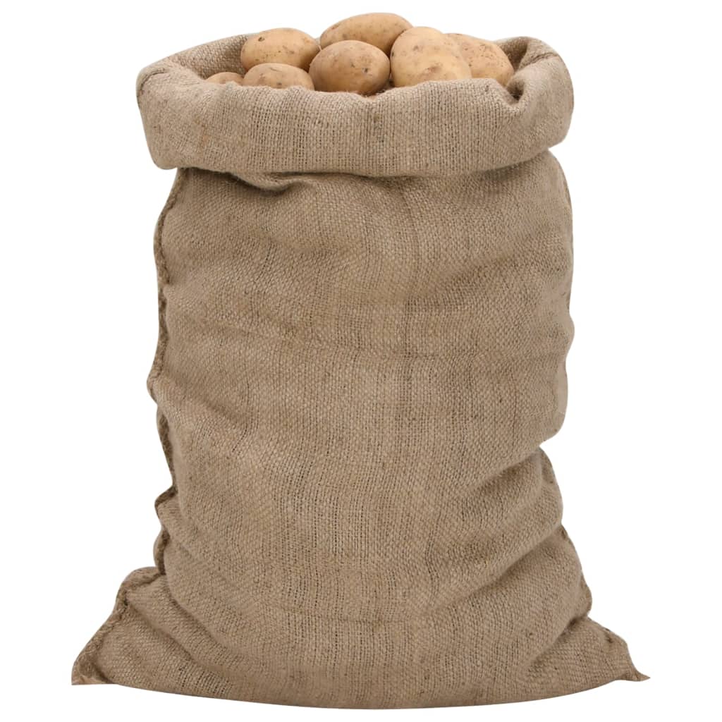vidaXL Jute Sacks 5 pcs 340 g/m² 60x105 cm 100% jute