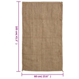 vidaXL Jute Sacks 5 pcs 340 g/m² 60x105 cm 100% jute