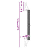 vidaXL Kattenkrabpaal wandgemonteerd 109 cm sisal