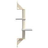 vidaXL Wall-Mounted Cat Tree with Scratching Post 108 cm Cream