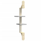 vidaXL Wall-Mounted Cat Tree with Scratching Post 108 cm Cream