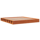 vidaXL Cadre de lit sans matelas massif vert grenenhout wasbruin 200x200 cm