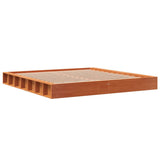 vidaXL Cadre de lit sans matelas massif vert grenenhout wasbruin 200x200 cm
