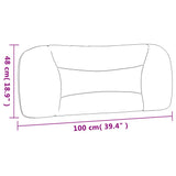 vidaXL Headboard Cushion "Hvar" Black 100 cm Faux Leather