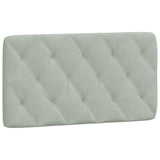vidaXL Headboard Cushion Light Grey 100 cm Velvet