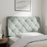 vidaXL Headboard Cushion Light Grey 100 cm Velvet