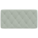 vidaXL Headboard Cushion Light Grey 100 cm Velvet